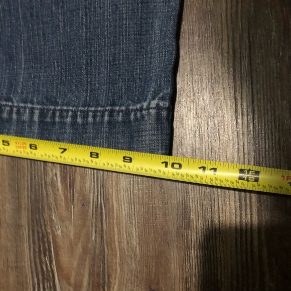 7 For All Mankind Dojo Jeans Women's 29 Cropped Wide Leg Low Rise Denim - Picture 6 of 7